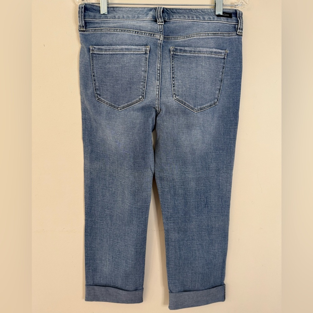 Liverpool Los Angeles cropped jeans rolled raw hem SZ 6/28 - Picture 2 of 12